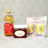Detox drink set [ Raw apple cider vinegar + Raw honey / Organic stevia + Lemon powder (20 pouches)+ Lime powder (20 pouches)